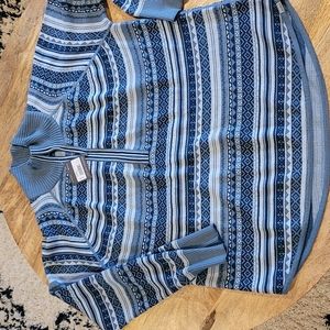 Eddie Bauer 3/4 zip light sweater